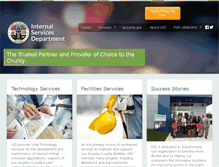 Tablet Screenshot of isd.lacounty.info