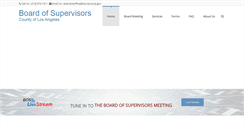 Desktop Screenshot of bos.lacounty.gov